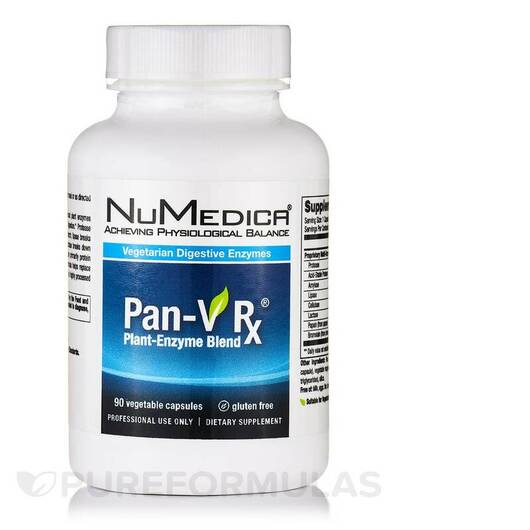 Основное фото товара NuMedica, Ферменты, Pan-V, 90 капсул