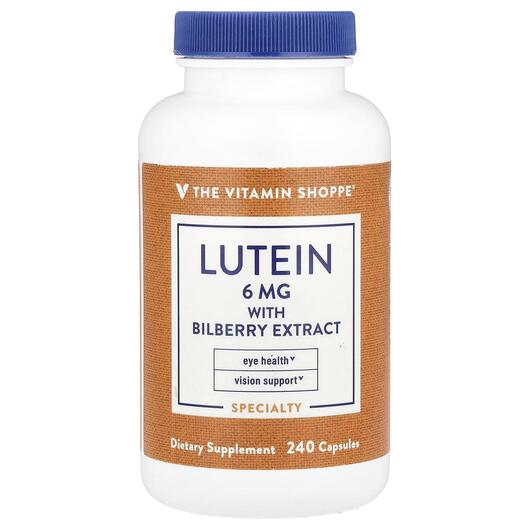 Основное фото товара Лютеин, Lutein With Bilberry Extract, 240 капсул