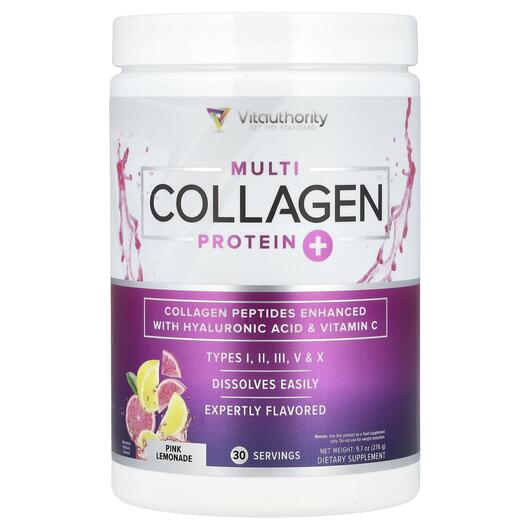 Основное фото товара Коллаген, Multi Collagen Protein+ Pink Lemonade, 276 г