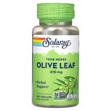 True Herbs Olive Leaf 410 mg Листья оливы Solaray