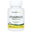 Фото товара Витамин D3 1000 МЕ, Vitamin D3 1000 IU 180, 180 капсул