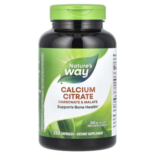 Основное фото товара Nature's Way, Цитрат кальция, Calcium Citrate, 250 капсул