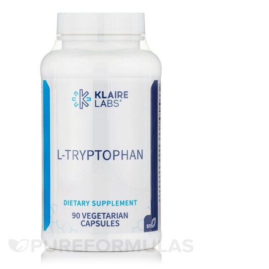 Основное фото товара Klaire Labs, L-Триптофан, L-Tryptophan, 90 капсул