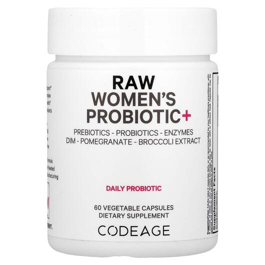 Основное фото товара CodeAge, Пробиотики для женщин, RAW Women's Probiotic+, 60 к