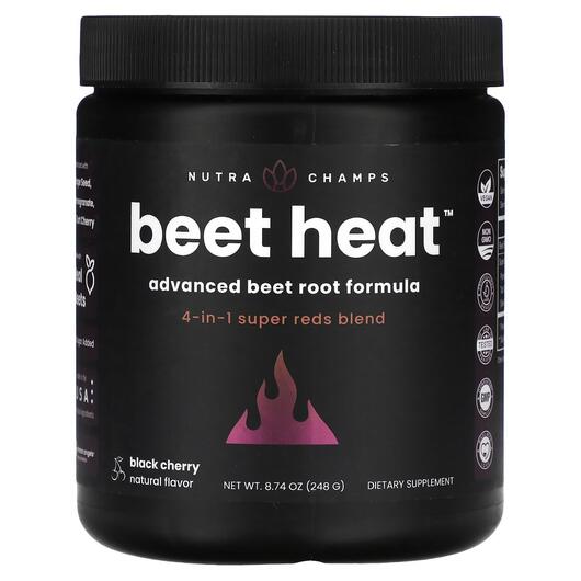 Основное фото товара NutraChamps, Экстракт вишни, Beet Heat Black Cherry, 248 г