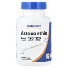 Astaxanthin 4 mg Астаксантин Nutricost 120 капсул