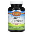 Фото товару Carlson, Acetyl L-Carnitine 500 mg, L-Карнітин, 120 капсул