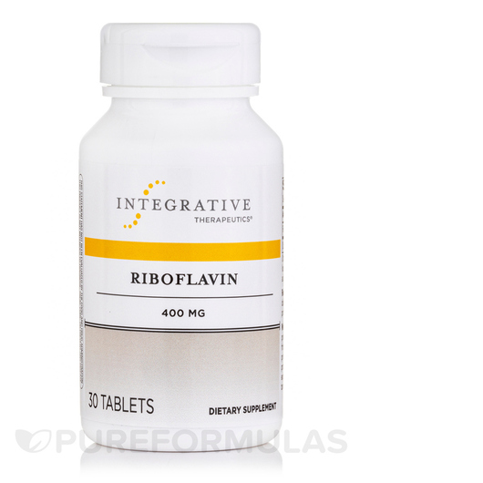 Основное фото товара Витамин B2 Рибофлавин, Riboflavin 400 mg, 30 таблеток