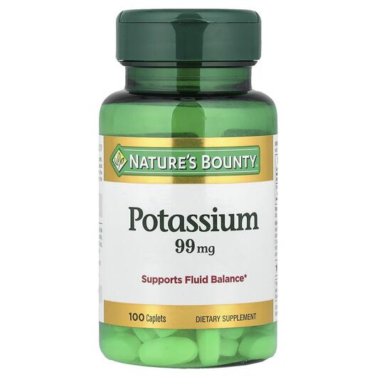 Основное фото товара Nature's Bounty, Калий 99 мг, Potassium 99 mg, 100 капсул