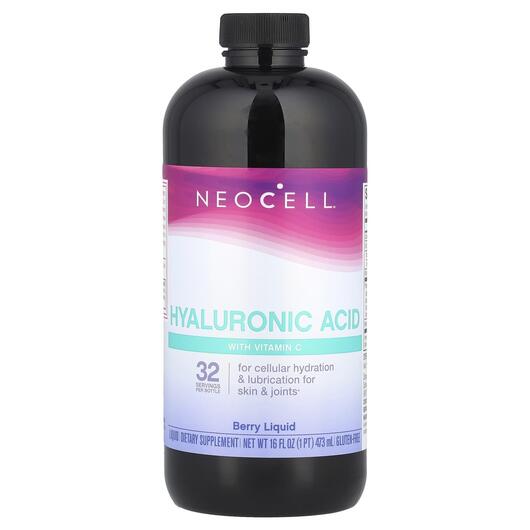 Основное фото товара Гиалуроновая кислота, Hyaluronic Acid Berry Liquid 50 mg, 473 мл