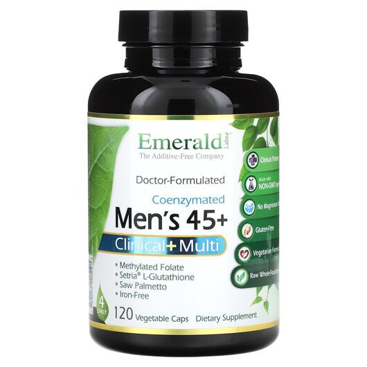 Основное фото товара Коэнзим CoQ10, Coenzymated Men's 45+ Clinical+ Multi, 120 ка