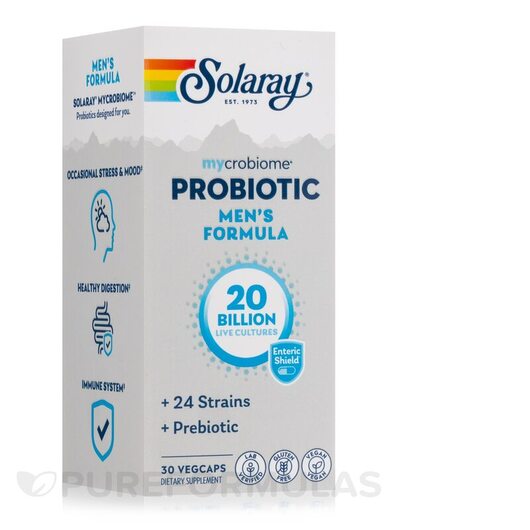 Основное фото товара mycrobiome probiotic Men's Formula 30 Billion, Пробиотики, 3