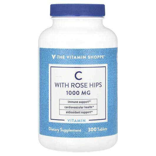 Основное фото товара Витамин C, Vitamin C With Rose Hips, 300 таблеток
