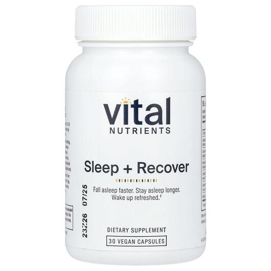 Основное фото товара Vital Nutrients, Поддержка сна, Sleep + Recover, 30 капсул