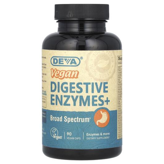 Основное фото товара Deva, Веганские Ферменты, Vegan Digestive Enzymes+, 90 капсул