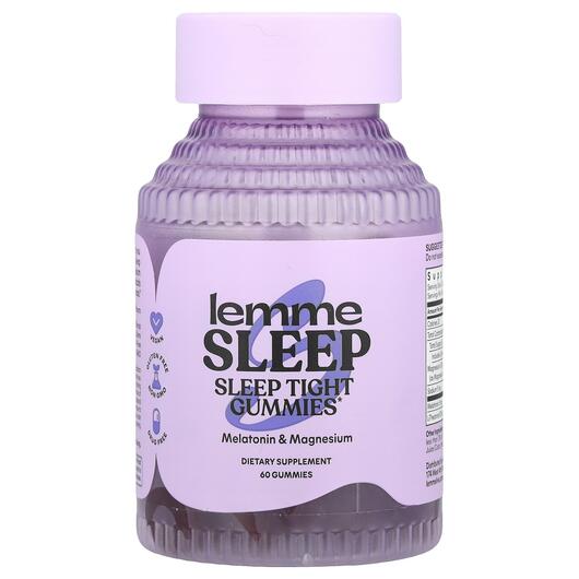 Основное фото товара Lemme, Поддержка сна, Sleep Tight Gummies Berry, 60 таблеток