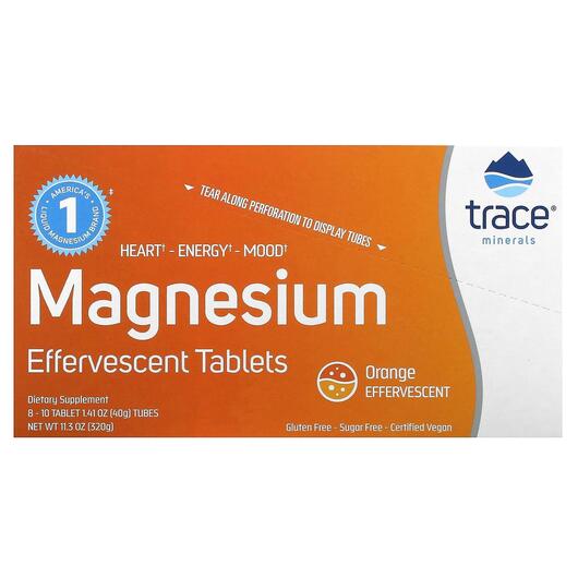 Основное фото товара Magnesium Effervescent Tablets Orange, Магний Карбонат, 10 Tablet