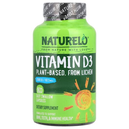 Основное фото товара Vitamin D3 Plant-Based from Lichen 62.5 mcg, Витамин D3, 180 капс