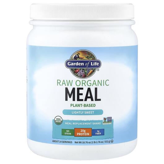 Основне фото товара RAW Organic Meal Lightly Sweet, Замінник їжі, 532 г
