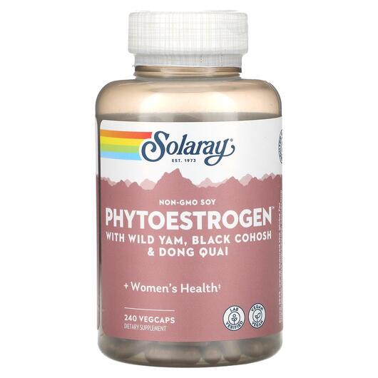 Основное фото товара Solaray, Поддержка эстрогена, Phytoestrogen, 240 капсул