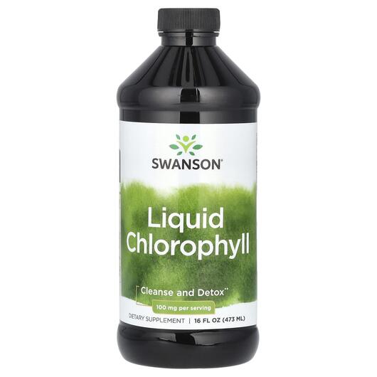 Основное фото товара Swanson, Хлорофилл, Liquid Chlorophyll 100 mg, 473 мл