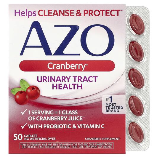 Основное фото товара Urinary Tract Health Cranberry, Поддержка мочевого пузыря, 50 таб