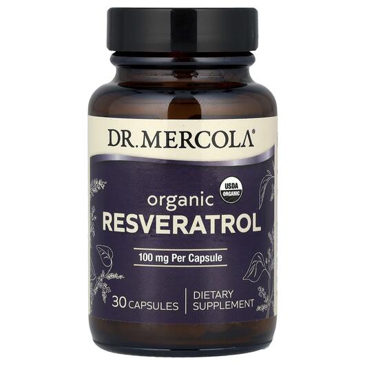 Основное фото товара Dr. Mercola, Ресвератрол, Organic Resveratrol 100 mg, 30 капсул