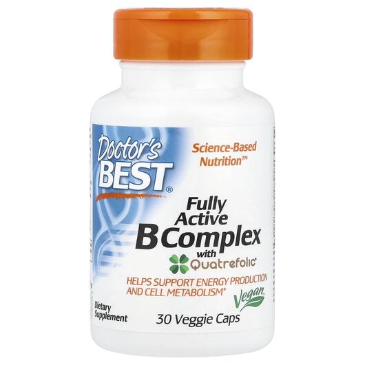 Основное фото товара Doctor's Best, B-комплекс, B-Complex, 30 капсул