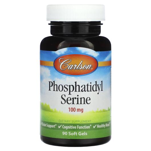 Основное фото товара Carlson, Фосфатидилсерин, Phosphatidyl Serine 100 mg, 90 капсул