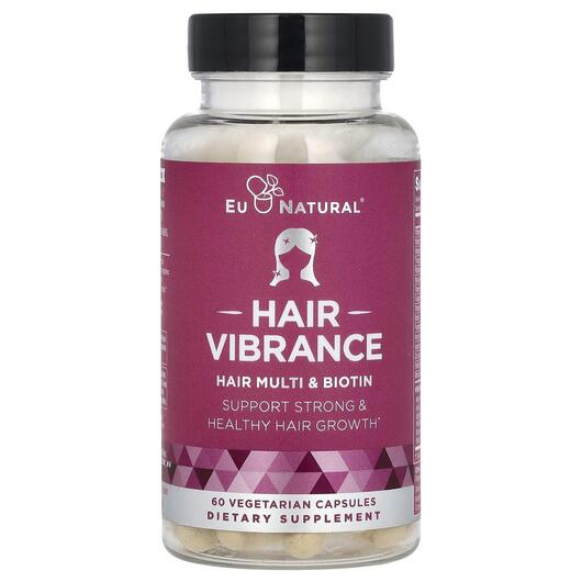 Основное фото товара Eu Natural, Витамин B7 Биотин, Vibrance Biotin & MSM, 60 капс
