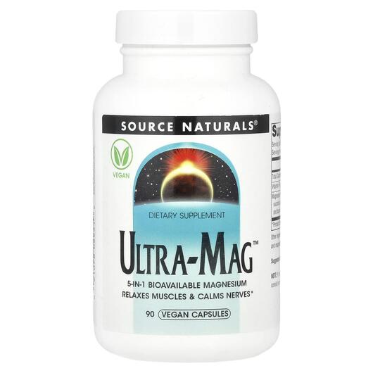 Основне фото товара Source Naturals, Ultra-Mag, Магній B6, 90 капсул
