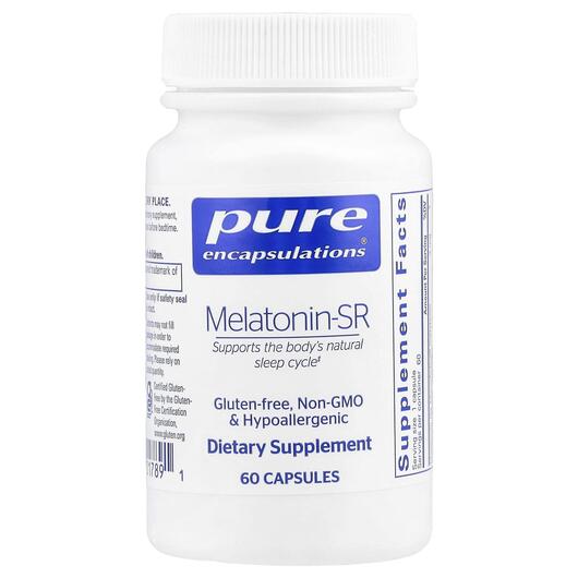 Основное фото товара Pure Encapsulations, Мелатонин, Melatonin-SR, 60 капсул