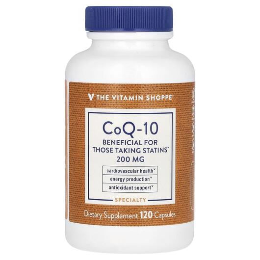 Основное фото товара TheVitaminShoppe, Коэнзим CoQ10, CoQ-10 200 mg, 120 капсул