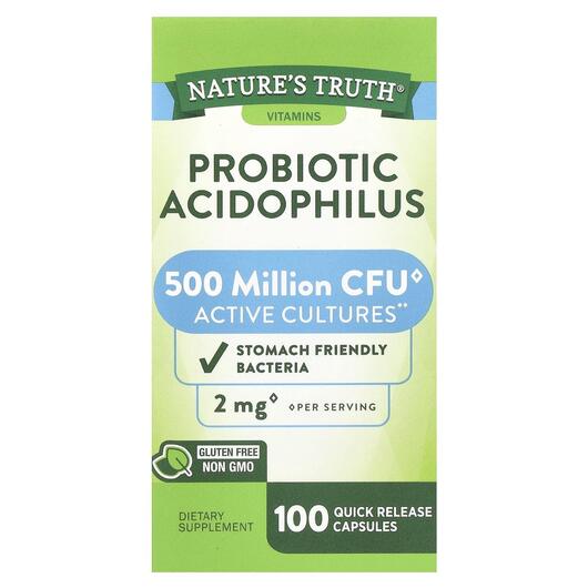 Основное фото товара Лактобактерии Ацидофилус, Probiotic Acidophilus 2 mg, 100 капсул