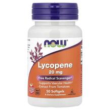 Lycopene 20 mg Ликопин 20 мг NOW 50 капсул
