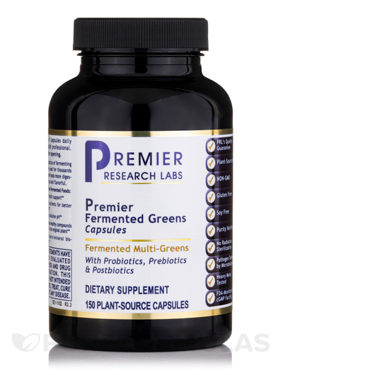 Основное фото товара Premier Fermented Greens Capsules, Поддержка пищеварения, 150 кап