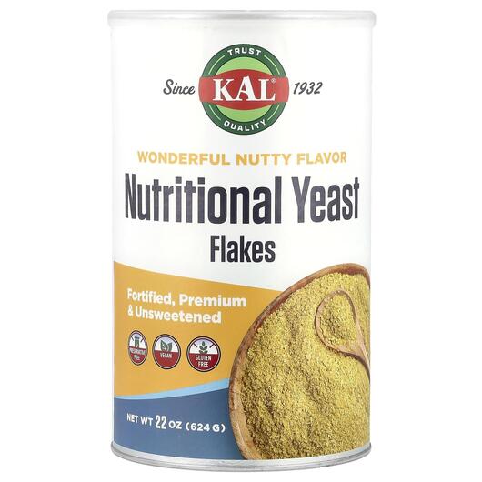 Основное фото товара KAL, Пищевые дрожжи, Nutritional Yeast Flakes, 624 г
