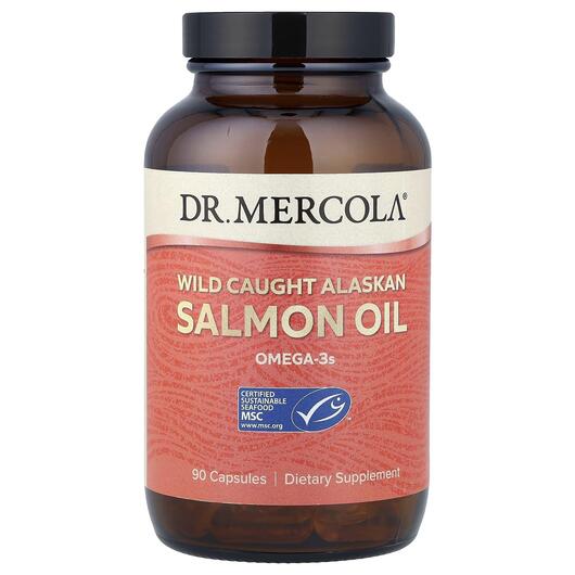 Основное фото товара Масло Лосося, Wild Caught Alaskan Salmon Oil, 90 капсул