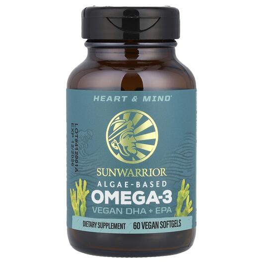 Основне фото товара Sunwarrior, Omega-3 Vegan DHA + EPA 60 Vegan, Омега 3, 60 капсул