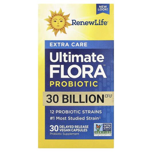 Основне фото товара Ultimate Flora Extra Care Probiotic 30 Billion, Пробіотики, 30 ка