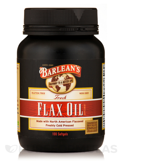 Основное фото товара Barlean's, Льняное Масло, Fresh Flax Oil, 100 капсул