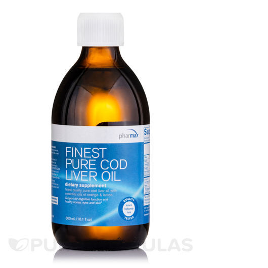 Основное фото товара Pharmax, Масло печени трески, Finest Pure Cod Liver Oil, 300 мл