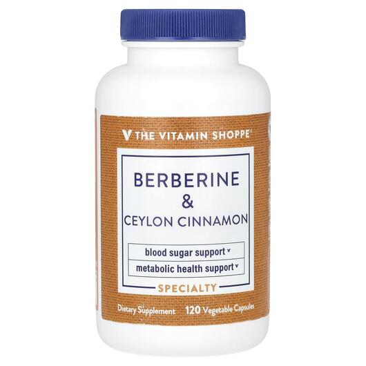 Основное фото товара Берберин, Berberine & Ceylon Cinnamon, 120 капсул