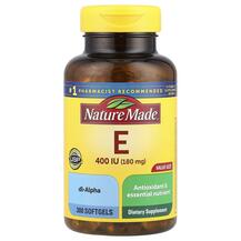 Vitamin E 180 mg 400 IU Витамин E Токоферолы Nature Vitamin E 180 mg 400 IU Витамин E Токоферолы Nature