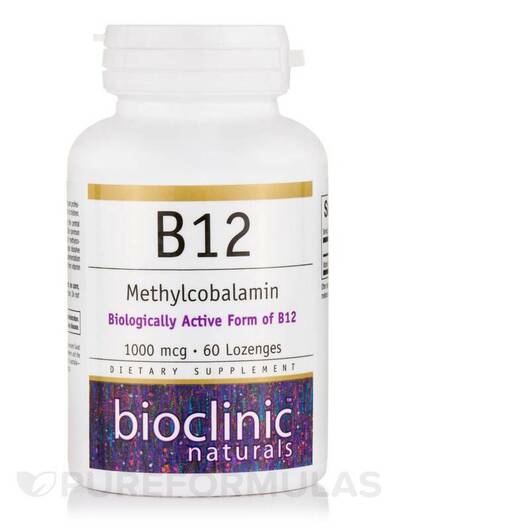 Основное фото товара Метилкобаламин B12, B12 Methylcobalamin 1000 mcg, 60 таблеток