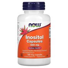 Inositol 500 mg Инозитол 500 мг NOW 100 капсул