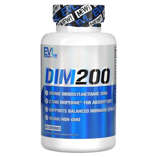 Основное фото товара EVLution Nutrition, Дииндолилметан, DIM 200 200 mg, 60 капсул