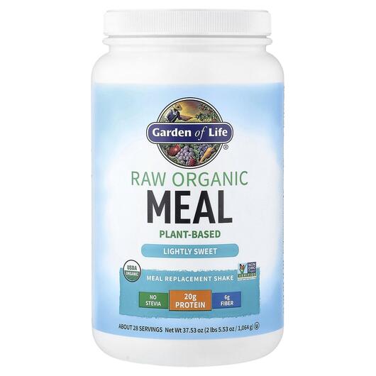 Основное фото товара Заменитель еды, RAW Organic Meal Lightly Sweet, 1064 г