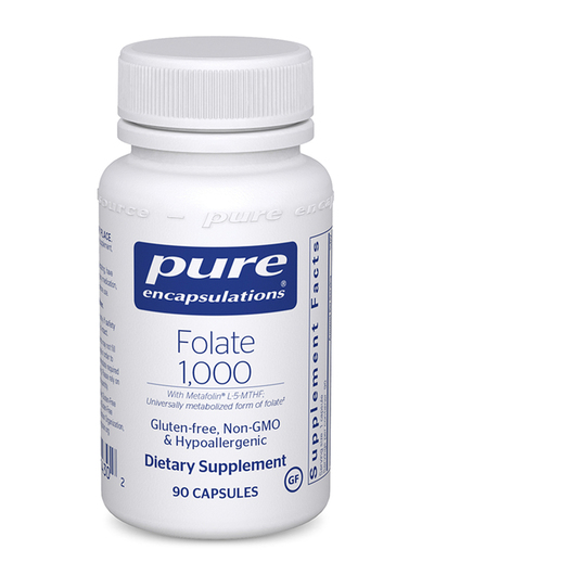 Основное фото товара Pure Encapsulations, Метилфолат, Folate 1000, 90 капсул