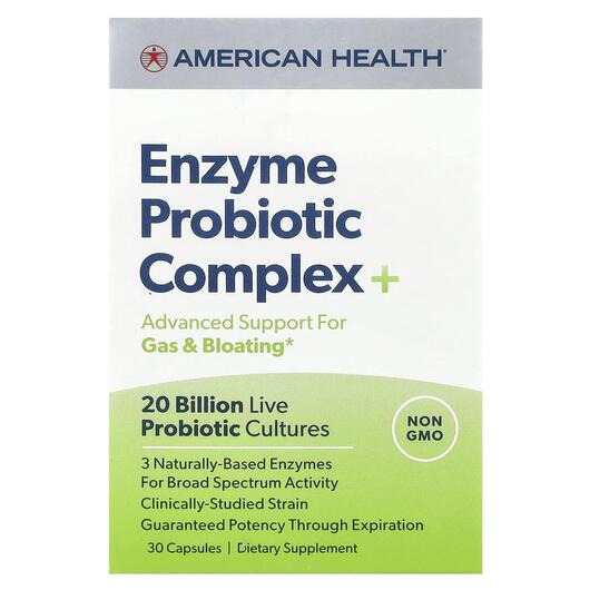 Основное фото товара Облегчение вздутия, Enzyme Probiotic Complex+, 30 капсул
